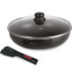 SITRAM Sauteuse Agile - Aluminium anti-adhésif - Ø 28 cm - Noir - Tous feux dont induction