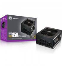 COOLER MASTER MWE Gold 850W FM V2 -Alimentation 850W 100% modulaire (Certifiée 80 Plus GOLD Garantie 5 ans) Câbles plats noir