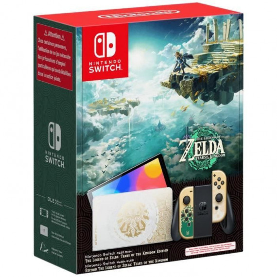 Console Nintendo Switch - Modele OLED | Édition The Legend of Zelda: Tears of the Kingdom avec Joy-Cons dorés