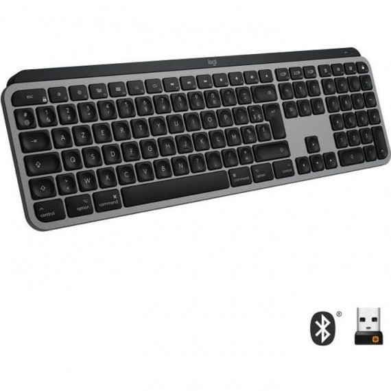 Clavier - Sans fil - Logitech - MX KEYS - Pour MAC - Rétroéclairé - Gris Sidéral