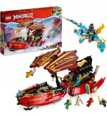 LEGO NINJAGO 71797 Le QG des Ninjas - La Course Contre la Montre, Jouet avec 2 Figurines Dragon