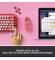 Clavier Sans Fil Logitech POP Keys Mécanique avec Touches Emoji Personnalisables, Bluetooth ou USB, Design Compact Durable - …