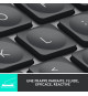 Clavier sans fil Logitech - MX Keys Mini - GRAPHITE - Compact, Bluetooth, rétroéclairé pour MAC, iOS, Windows, Linux, Android