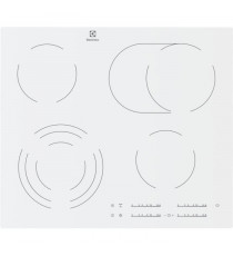 ELECTROLUX - EHF6547IW1 - Table de cuisson vitrocéramique - 4 foyers - 7100W - L59cm x P52cm - Blanc