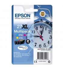 EPSON Multipack 27 XL -  Réveil - Cyan, magenta et jaune (C13T27154022)