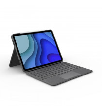 Clavier Folio Touch - LOGITECH - 1re, 2e, 3e et 4e générations -Gris