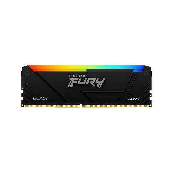 Mémoire RAM - KINGSTON - FURY Beast - RGB - 8 Go - DDR4 - 3200 MHz CL16 - (KF432C16BB2A/8)