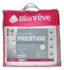Couette 220x240 cm BLANREVE PRESTIGE Multiprotection - 100% Polyester - 2 Personnes - Satin rayé