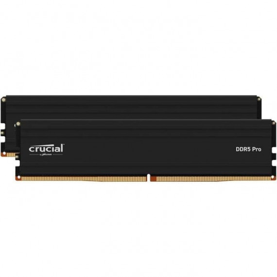 Mémoire RAM - CRUCIAL - PRO DDR5 - 48Go (2x24Go) - DDR5-6000 - UDIMM CL48 (CP2K24G60C48U5)