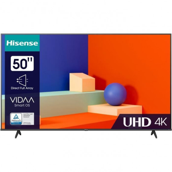 TV LED HISENSE 50A6K - 50'' (127 CM) - UHD 4K - DOLBY VISION - DTS VIRTUAL:X TM - SMART TV - 3 x HDMI 2.0 - ÉCRAN SANS BORD