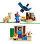 LEGO 21251 Minecraft L'Expédition de Steve dans le Désert, Jouet de Jeu Vidéo, Biome avec Maison et Figurines