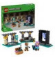 LEGO 21252 Minecraft L'Armurerie, Jouet avec Forge d'Armes avec Personnages de Jeu Vidéo, Alex Minifigurine