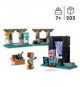 LEGO 21252 Minecraft L'Armurerie, Jouet avec Forge d'Armes avec Personnages de Jeu Vidéo, Alex Minifigurine