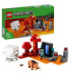LEGO 21255 Minecraft L'Embuscade au Portail du Nether, Jouet avec Scenes de Bataille et Minifigurines, Figurine Hoglin