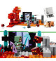 LEGO 21255 Minecraft L'Embuscade au Portail du Nether, Jouet avec Scenes de Bataille et Minifigurines, Figurine Hoglin