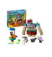 LEGO 21257 Minecraft Legends L'Attaque du Dévoreur, Jouet de Construction de Personnage, Set avec Figurines de Héros