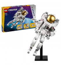 LEGO 31152 Creator 3en1 L'Astronaute dans l'Espace, Jouet de Construction avec Chien et Navette Spatiale, Décoration