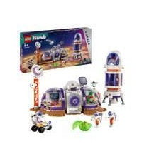 LEGO 42605 Friends La Station Spatiale Martienne et la Fusée, Jouet sur l'Espace avec Navette et 4 Figurines d'Astronautes