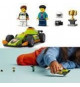 LEGO 60399 City La Voiture de Course Verte, Jouet pour Garçons et Filles Des 4 Ans, avec Photographe et Pilote