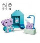 LEGO 10413 DUPLO My First Mes Rituels Quotidiens - Le Bain, Jouet Éducatif pour Bébés, Inclut 2 Figurines d'Éléphants