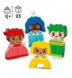 LEGO 10415 DUPLO My First Fortes Émotions et Grands Sentiments, Jouet pour Bébés, 23 Briques Colorées et 4 Personnages