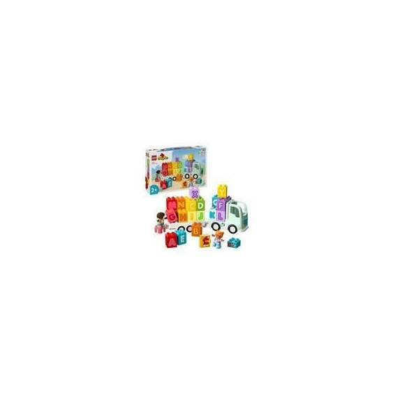 LEGO 10421 DUPLO Ma Ville Le Camion de l'Alphabet, Jouet d'Apprentissage de l'Alphabet pour Enfants Des 2 Ans