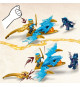 LEGO 71802 NINJAGO L'Attaque du Dragon Rebelle de Nya, Jouet Ninja de Dragon et Figurines incluant Nya avec Mini-Katana