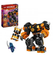 LEGO 71806 NINJAGO Le Robot Élémentaire de la Terre de Cole, Jouet avec 2 Personnages dont une Minifigurine Cole, Cadeau Ninja