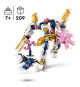 LEGO 71807 NINJAGO Le Robot Élémentaire de la Technologie de Sora, Jouet pour Enfants avec Minifigurine Sora, Cadeau Ninja