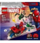 LEGO 76275 Marvel La Course-poursuite en Moto : Spider-Man contre Docteur Octopus, Jouet avec Moto avec Canons