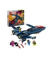 LEGO 76281 Marvel Le X-Jet des X-Men, Jouet d'Avion, Chasseur avec Minifigurines de Super-Héros : Wolverine