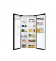 HAIER HSR3918FIPB - Réfrigérateur américain 515 L (337+178) - No Frost Multiflow - L90,8cm xH177,5cm - Noir