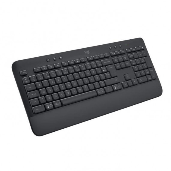 Logitech - Clavier sans fil - Ergonomique Entier avec Repose-Poignets -Signature K650 - Graphite