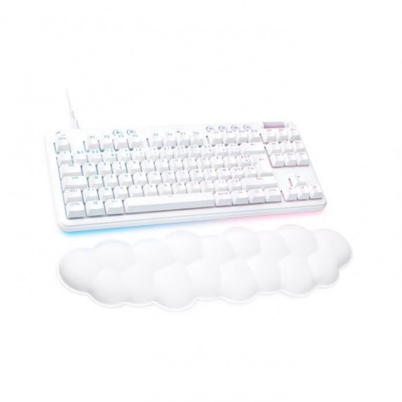 Logitech G - Clavier Gaming - G713 Filaire Mécanique Tactile (GX Brown) avec Repose-Poignet - White Mist