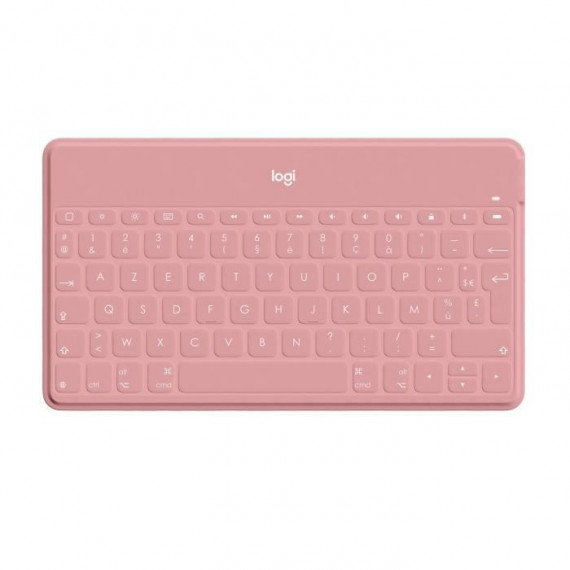 Clavier Sans Fil - LOGITECH - Keys-To-Go - AZERTY - Bluetooth - 180g - Rose Blush