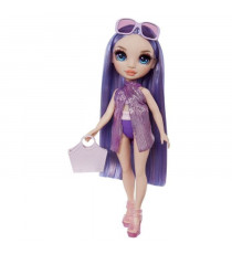 Rainbow High Swim & Style - Poupée mannequin ariculée 27 cm - Violet (Violet) - Maillot de bain + Paréo - a partir de 4 ans