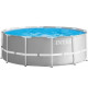 Kit piscine Prism Frame ronde tubulaire ø 3,66 x 1,22m - INTEX - 26718FR - Filtre a cartouche - Gris