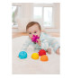 6 balles sensorielles - INFANTINO - Jouet pour bébé - Couleur bleu - Plastique souple