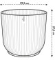 ELHO Vibes Fold Pot de fleurs rond 30 - Blanc - Ø 30 x H 27 cm - intérieur - 100% recyclé