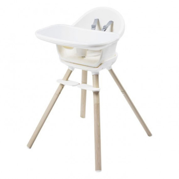 MAXI-COSI Moa Chaise haute bébé évolutive 8 en 1, Chaise haute/Réhausseur/Tabouret/Bureau, De 6 mois a 5 ans, Beyond White2 Eco
