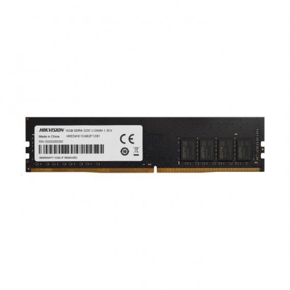 Mémoire RAM - HIKVISION - DDR4 16Go 3200MHz UDIMM, 288Pin, 1.35V, CL16/18 (HKED4161CAB2F1ZB1/16G)