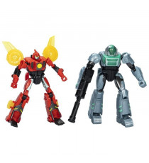 Figurines Terran Twitch et Robby Malto, jouets interactifs pour filles et garçons, Transformers EarthSpark Cyber-Combiner, de…