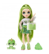 Rainbow High Poupée Mannequin avec Kit de Slime et Animal de Compagnie - Jade (Vert) - Poupée Pailletée 28 cm avec Kit de Sli…