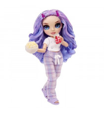 Junior High Pyjama Party - Poupée mannequin articulée 22 cm - Violet (Violet) - Nombreux accessoires - a partir de 4 ans