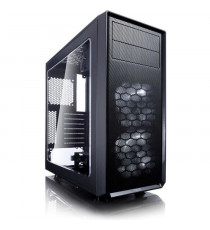 FRACTAL DESIGN BOITIER PC Focus G - Moyen Tour - Noir - Verre trempé - Format ATX (FD-CA-FOCUS-BK-W)