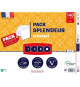 Pack couette 140x200 cm + 1 oreiller 60x60 cm - Splendeur - Garnissage 100% Polyester Volupt'air 300G/M² - DODO