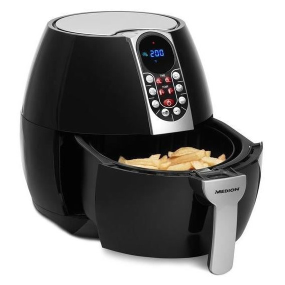 Friteuse a air chaud sans huile - MD 17320 - Panneau de commande numérique - 8 programmes - 8 L - 1500W