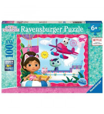 Ravensburger-GABBY'S DOLLHOUSE-Puzzle 100 pieces XXL - L'aventure des chats ! / Gabby's dollhouse-4005555010531-A partir de 6…