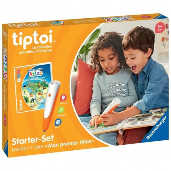 Ravensburger-tiptoi Starter Atlas-4005556001774-A partir de 5 ans