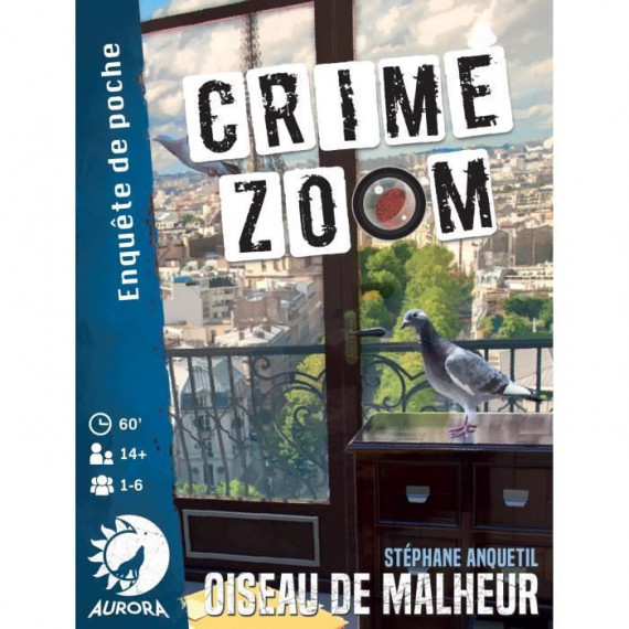 Crime Zoom : Oiseau de Malheur - Asmodee -  Jeu d'enquete - Des 14 ans - 30 minutes a 1h